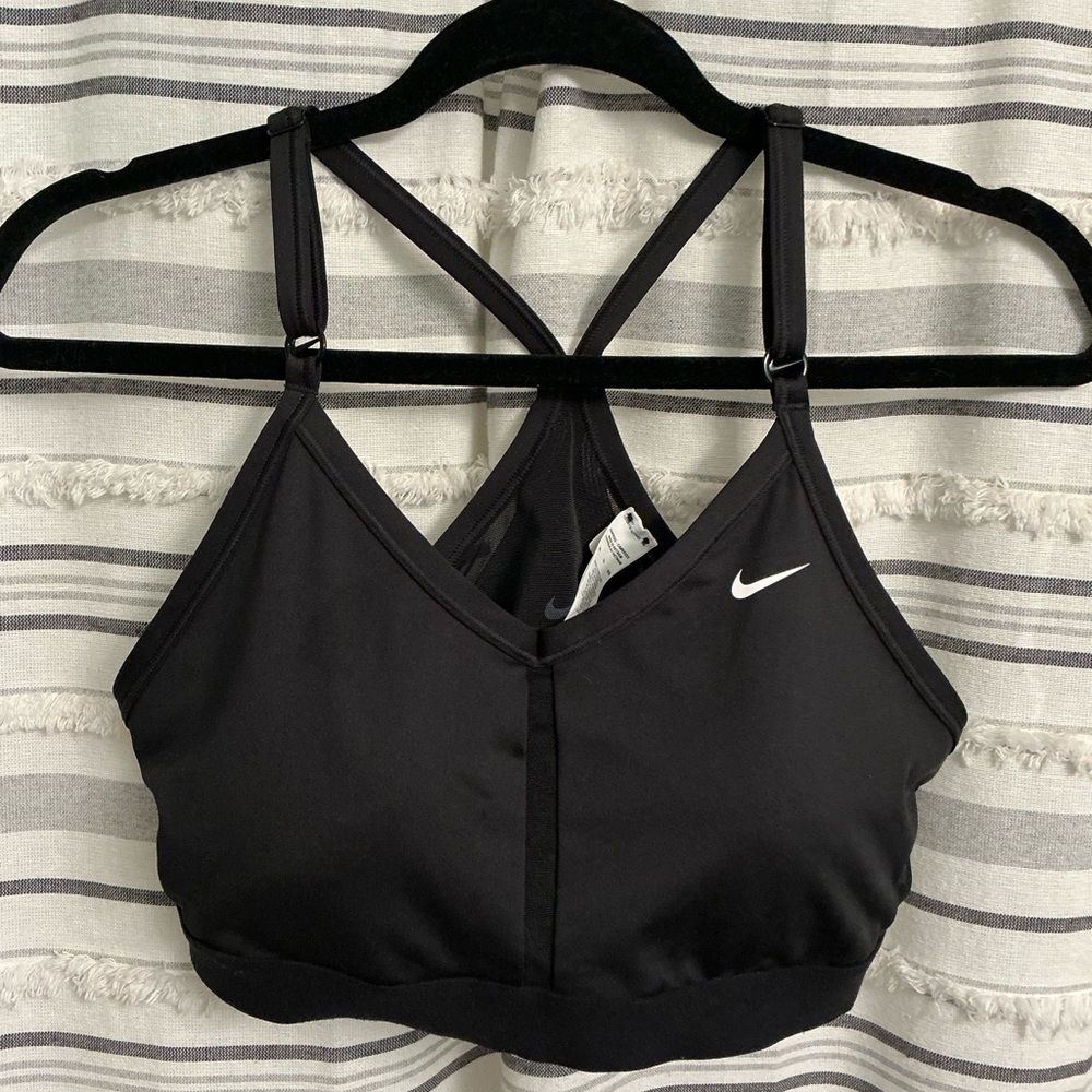Nike Women's Black Strappy Sports Bra